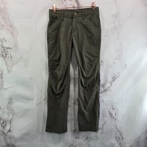 Kuhl Pants Youth Small Green Renegade Kids Girls Adjustable Ripstop Hiking Boys